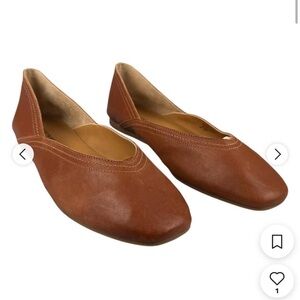 Lucky Brand Women's Leather Flats in Brown and Tan